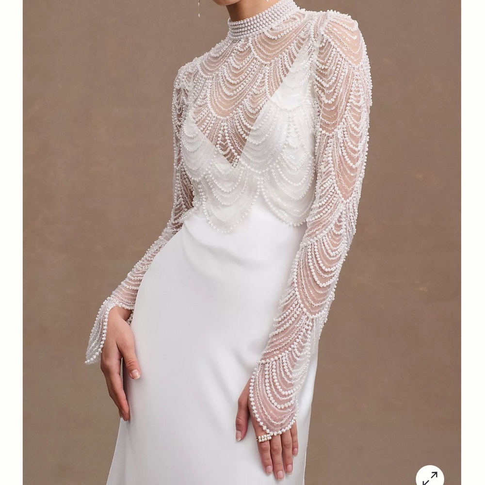 Catherine Deane beaded bridal topper.
